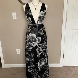 Black and white floral Maxi dress from lulus